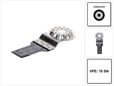 Zdjęcie produktu dla Brzeszczot FEIN E-Cut Long-Life Starlock 20 x 34 mm 10 sztuk ( 63502183240 ) Bimetaliczny