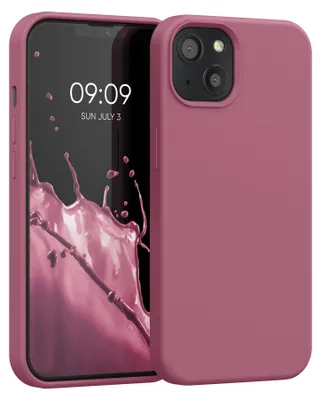 Produktbild von kwmobile Handyhülle für iPhone 13 Hülle, für iPhone 13 Case - Hülle Silikon - kabelloses Laden - Dark Rose