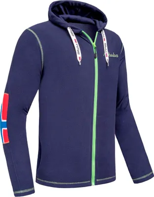 Immagine prodotto di Giacca in pile Nebulus NORDAST uomo, calda giacca in pile, con zip integrale lunga, P6712 - Uomo, navy-lime, XL