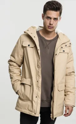 Produktbild von Urban Classics Winterjacke Heavy Baumwolle Parka Beige-S