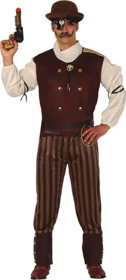 Produktbild von GUIRCA GUIRCA FESTIVITIES Steampunk Kostüm Herren Erwachsene Größe M 48-50 GUIRCA