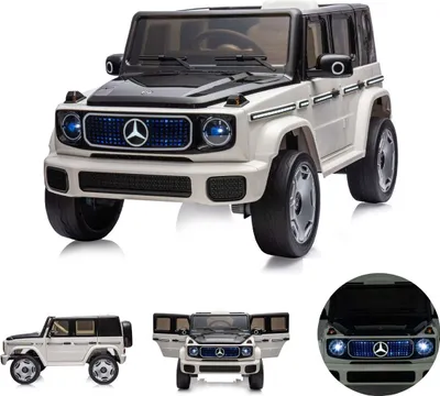 Obrázok produktu pre Chipolino detské elektrické autíčko Mercedes SUV EQG, bezpečnostný pás, tlmič, diaľkové ovládanie biela