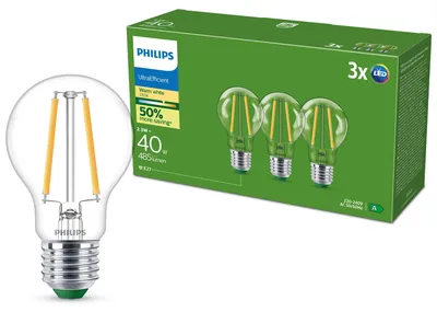 Image de Philips 929003622793 Ampoule LED Classic 40 W E27 blanc chaud clair