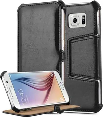 Produktbild von Cadorabo Schutzhülle für Samsung Galaxy S6 Hülle in Schwarz Handyhülle Etui Case Cover Tasche