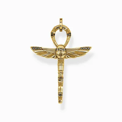 Image de Thomas Sabo - PE778-414-39 - Pendentif - Unie - Argent 925 plaqué or jaune - Ankh avec scarabée
