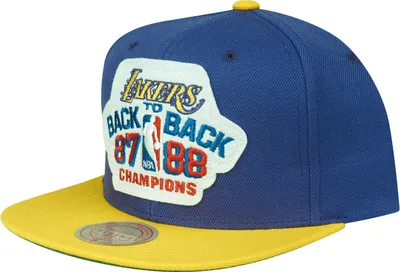 Produktbild von Mitchell & Ness Snapback NBA 87/88 Back To Back Champs Los Angeles Lakers lila/gelb