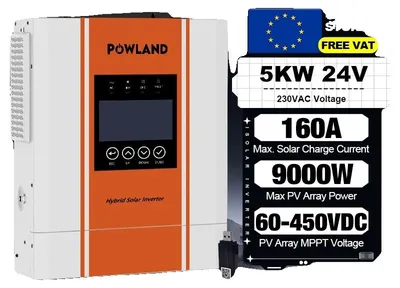 Immagine prodotto di Inverter ibrido solare, doppia uscita AC, integrazione di tecnologia intelligente, ISolar-SMS-5KW-24V