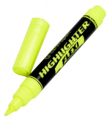 Productafbeelding van Centropen 8542 Flexi, gele highlighter