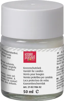 Produktbild von Kerzenschutzlack 50ml Packung mit 4 Stück