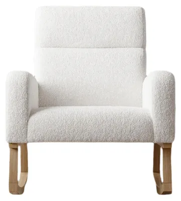Immagine prodotto di Sedia a dondolo - Poltrona relax - Poltrona - Sedia da lettura - Rivestimento confortevole - Braccioli robusti