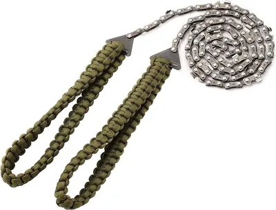 Produktbild von Tragbare Handsäge mit Paracord-Griff, Edelstahl, 61cm, für Camping