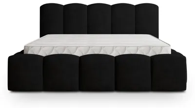 Produktbild von Masseno Polsterbett FALINA 180x200 cm, Polsterbett mit Bettkästen -Schwarz, KRONOS 07