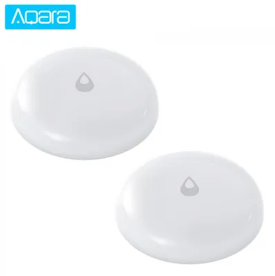 Produktbild von AQara 2-teiliger Wasserlecksensor, intelligenter drahtloser Flutwasser-Eintauchlecksucher, Alarmsensor, wasserdicht, App-Fernbedienung, Smart Home-Sicherheit