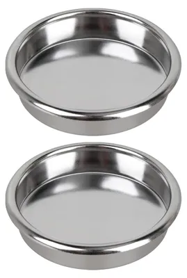 Blindfilter 58 mm, 2 Stück, Edelstahl, für Espressomaschinen