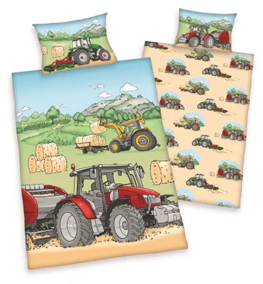 Immagine prodotto di Set di biancheria per bambini Tractor 100x135 cm (40x60 cm)