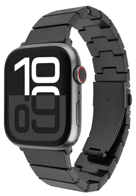 Productafbeelding van Armband voor Apple Watch 49/46/45/44 mm, vastzittend, zwart carbon