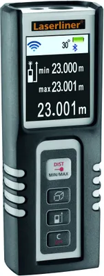 Produktbild von Laserliner DistanceMaster Compact Pro, Laser-Distanzmessgerät, ft, In, m, Schwarz, 1+2+3, 50 m, 0,1 m