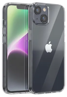 Produktbild von Mayaxess, Schutzhülle für iPhone 14 aus weichem Silikon Stoßfest, Transparent