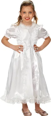 Produktbild von Schneeweißes Kleid Kindergröße: 104