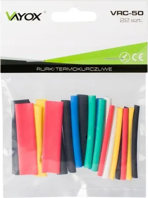 Immagine prodotto di Vayox Tubi termorestringenti 50 mm VRC-50 | Fascette | Camicie | 22 pezzi