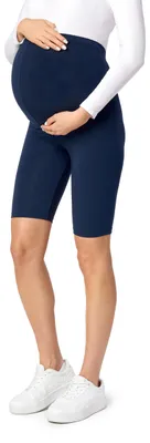 Produktbild von Be Mammy Kurze Umstandsleggings aus Viskose BE-04 (Marine, XS)