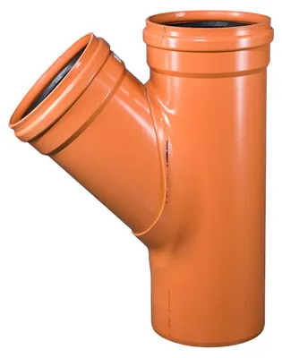 Produktbild von PVC-Abzweigrohr Osma KGEA 45°, DN 400 x 400, orange