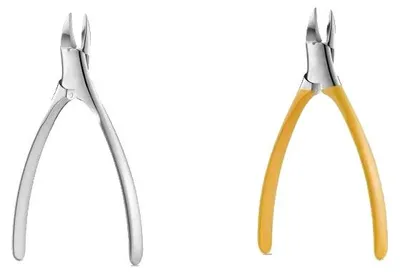 Immagine prodotto di Tagliaunghie, acciaio inossidabile, design ergonomico, argento e giallo