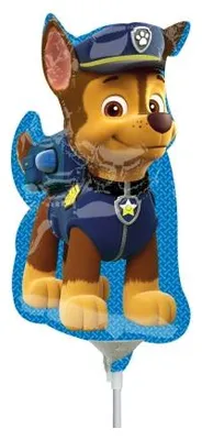 Obrázok produktu pre Fóliový balónik "Tlapková patrola" - Chase, 30 cm na tyči