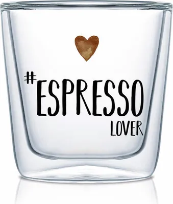 Produktbild von PPD Espresso Lover Doppelwandig, Espressoglas, Kaffeeglas, Borosilikatglas, 80 ml, 604254