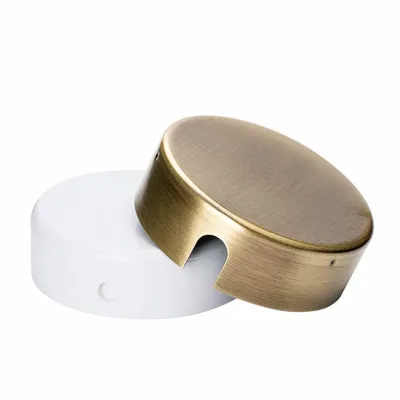 Zdjęcie produktu dla Rozeta sufitowa do przewodów lampy - Ø 70 mm - Metal - Patyna antyczna - Osłona przewodów i kabli przy lampie