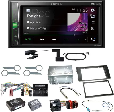 Produktbild von Pioneer DMH-A3300DAB Bluetooth MP3 USB DAB+ Einbauset für Audi A6 4B Facelift