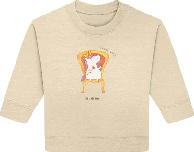 Produktbild von Mr. & Mrs. Panda Organic Baby Pullover Einhorn Prinzessin 24. - 36. Monat - Natural Raw - Geschenk, Geburtstag, Unicorn, Bullover, Geburtstagsgeschenk