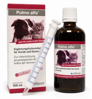 Produktbild von PULMO ALFA Ergänzungsfutterm.flüss.f.Hunde/Katzen 100ml PZN 12522011
