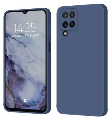 Produktbild von Hülle für Samsung Galaxy A12 Case Cover Bumper Smartphone Softgrip Schutzhülle Farbe: Lavendelblau