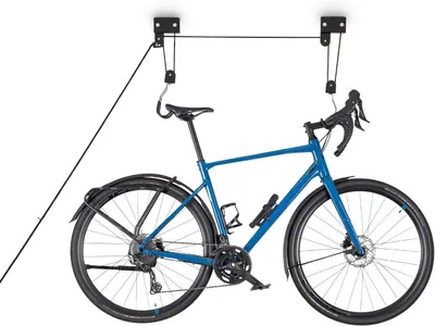 Productafbeelding van Plafondlift voor garage, 57 kg draagcapaciteit, voor fiets, dakkoffer, kano, ruimtebesparend