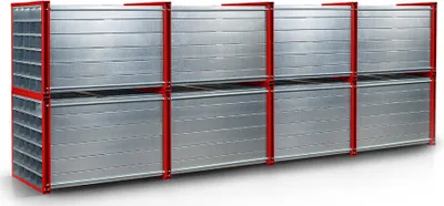 Produktbild von RR Industrietechnik Wabenregal RWR-24/6 6000x1000x1000mm mit 24 Fächern RAL 7016 Anthrazitgrau