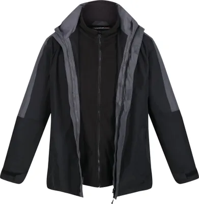 Produktbild von Regatta TRA130 | Defender III 3-in-1 Jacket - Farbe: Black/Seal Grey (Solid) - Größe: L