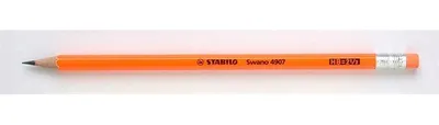 Zdjęcie produktu dla STABILO Ołówek Swano Fluo z gumką pomarańczowy 12szt