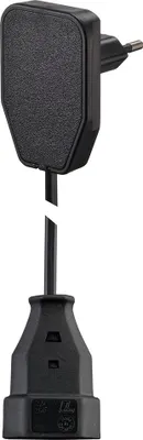 Produktbild von NVB 104569 Strom Verlaengerungskabel Schwarz 0.80m