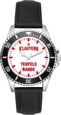 Produktbild von KIESENBERG Herrenuhr Armbanduhr Kaiserslautern Geschenk Fan Artikel Zubehör Fanartikel Analog Quartz Uhr L-6032