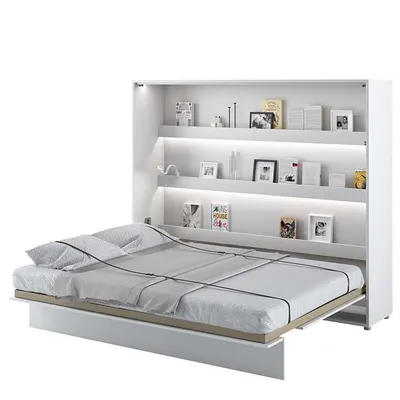 Produktbild von Schrankbett Wandbett Bed Concept BC-14 horizontal 160x200cm Schlafzimmer Weiß matt