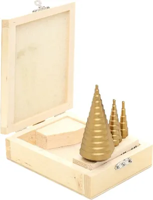 Produktbild von AWTOOLS STUFENBOHRER HSS-TIN / SET 3-tlg.