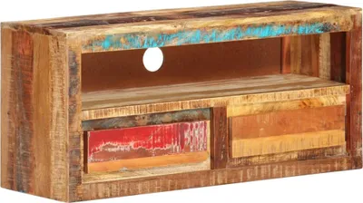 Produktbild von vidaXL TV-Schränke 2 Stk. 88x30x40 cm Altholz Massiv