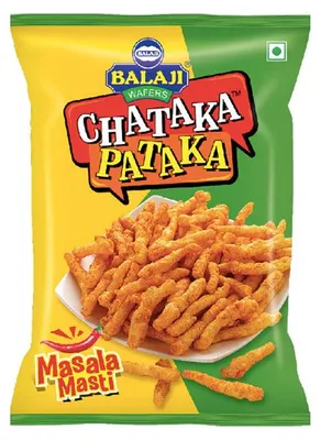 Zdjęcie produktu dla Chrupki masala Balaji Chataka Pataka Masala Masti 145g - pikantne chrupiące