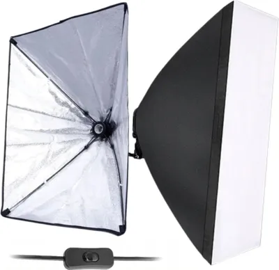Zdjęcie produktu dla Softbox modyfikator prostokątny fotografia żarówka składany 50x70 pokrowiec
