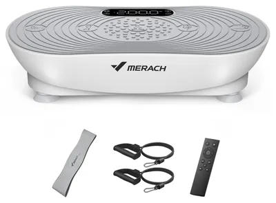 Immagine prodotto di Pedana vibrante fitness - Bluetooth - Con elastici di resistenza - 10 livelli