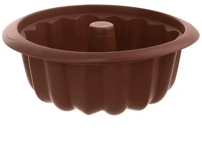 Image de Moule à kouglof silicone Orion 26 cm marron pour pâtisserie