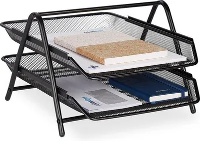 Produktbild von Famanu Briefablage A4 mit modernem Design - schwarz