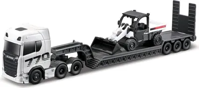 Obrázek produktu pro Maisto - Mini pracovní stroje, Sada velkého tahače, Scania 770S with Toolcat 5600 + Bucket