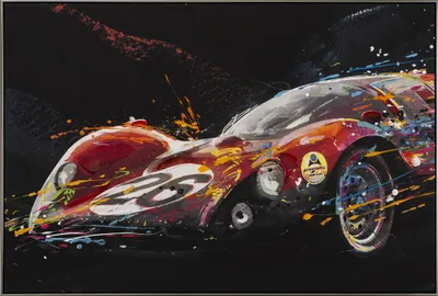 Produktbild von ArtUniverse Leinwandbild Rennwagen 82,5 x 122,5 cm